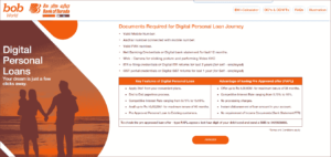 Digital Personal Loan Bank Of Baroda 