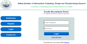 How to Online IIITDM Recruitment 2022 Step by Step?