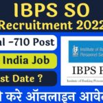 IBPS SO Recruitment 2022