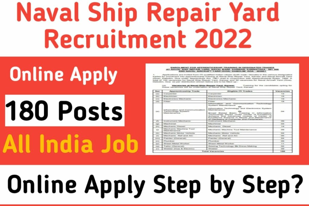 Naval Ship Repair Yard Apprentice Recruitment 2022