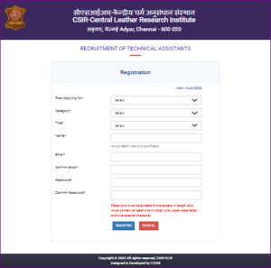 CSIR CLRI Recruitment 2025