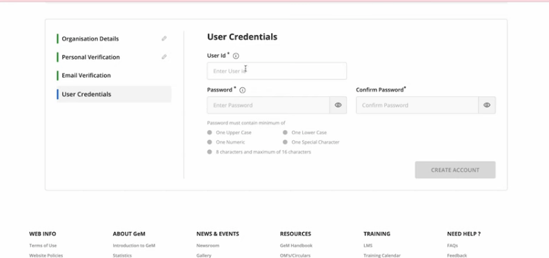 GEM Portal Seller Registration