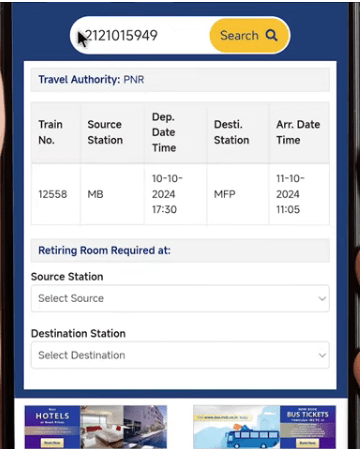 IRCTC Retiring Room Booking Online 2025