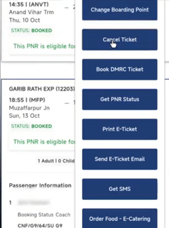 Train Ticket Cancel Kaise Kare
