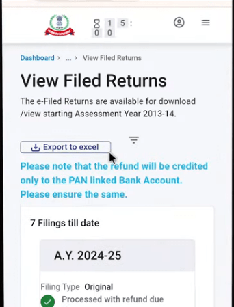 Income Tax Return PDF Download