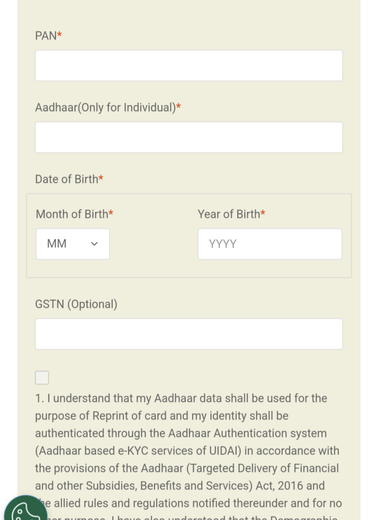 PAN 2.0 Online Apply Process 2025