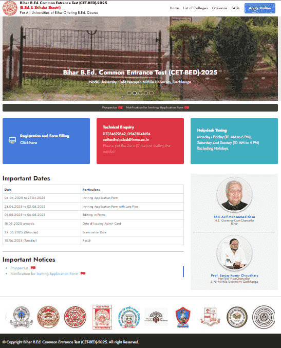 Bihar B.Ed CET Admission 2025
