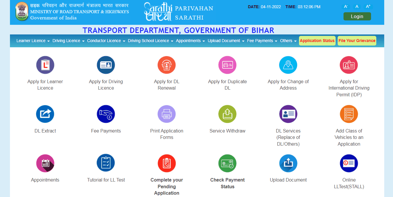New DL Online Apply