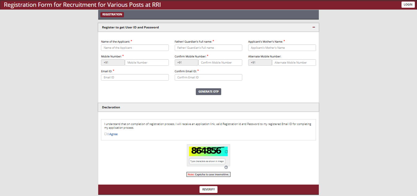 RRI Recruitment 2025