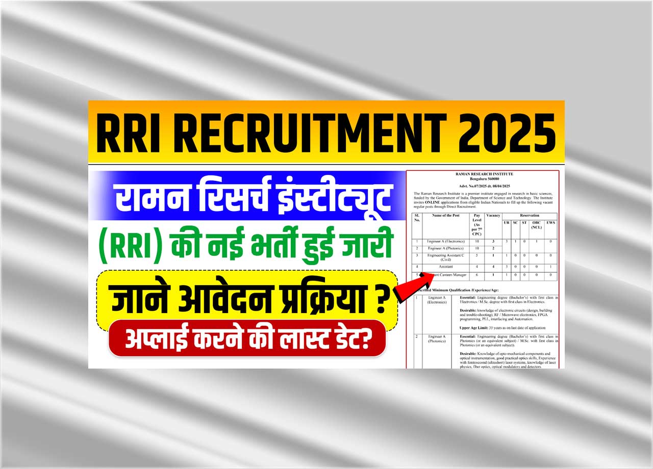 RRI Recruitment 2025