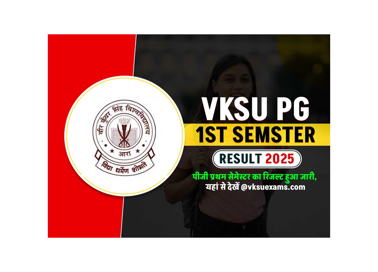 VKSU PG 1st Semester Result 2024-26 