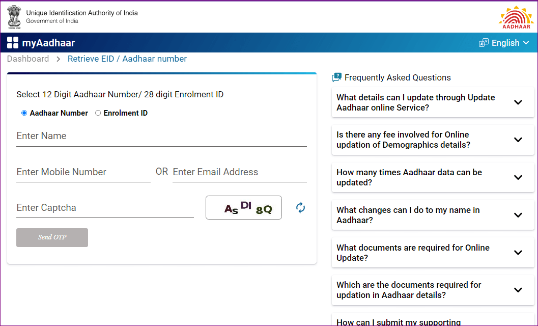 Mobile Number Se Aadhar Card Download