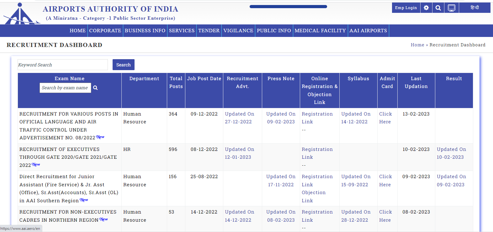 AAI Junior Executive ATC Recruitment 2025