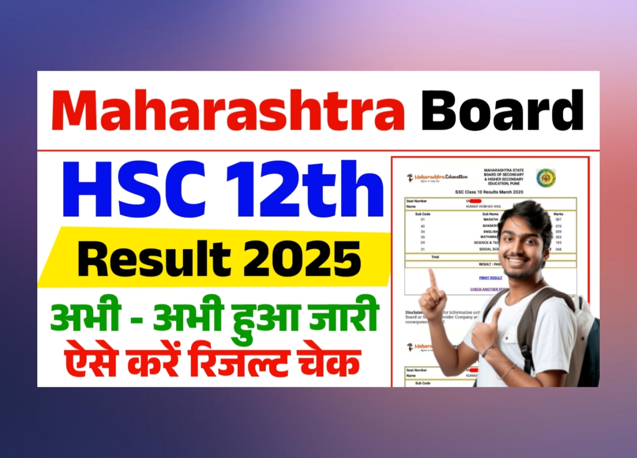 Maharashtra Board HSC 12th Result 2025