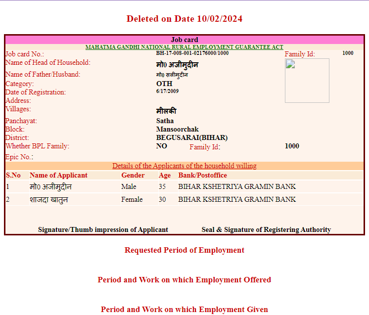 Mgnrega Job Card Kaise Banaye