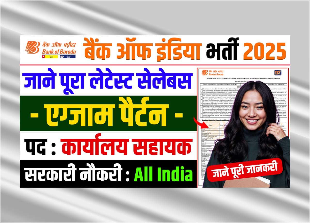 Bank of Baroda Office Assistant Syllabus 2025