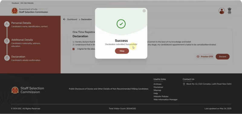 SSC OTR Registration 2025