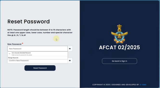 AFCAT 2 2025 Application Form