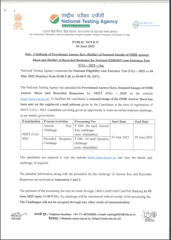 NEET UG Result 2025