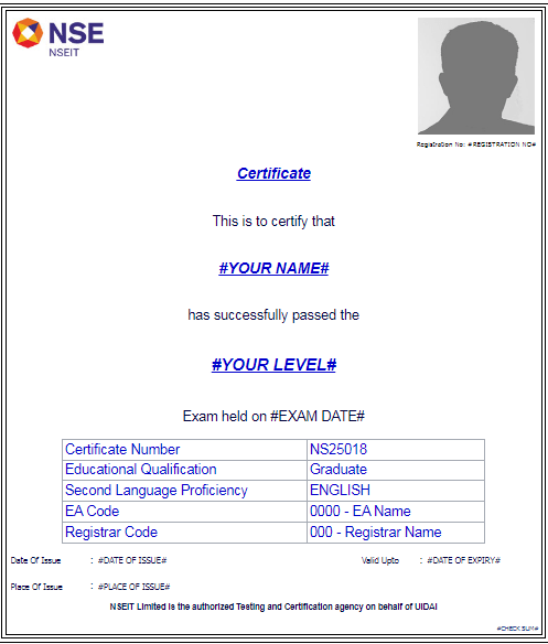 Aadhaar NSEIT Operator Supervisor Certificate Apply Online 2025