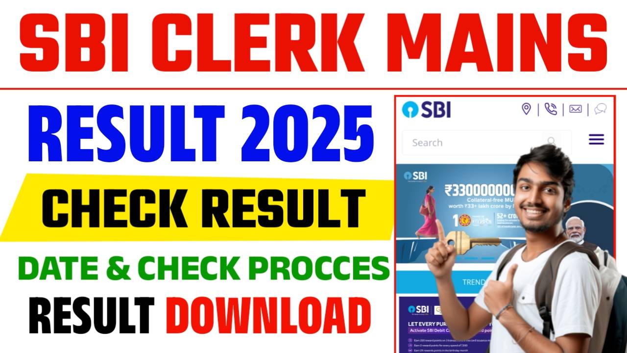   SBI Clerk Mains Result 2025