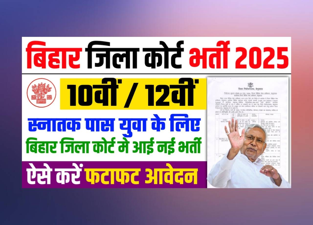 Bihar Jila Court Vacancy 2025