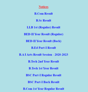 Purnea University Part 3 Result 2025