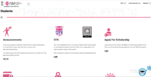 NSP Scholarship Online Apply
