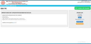 Bihar B.Ed Couselling Registration