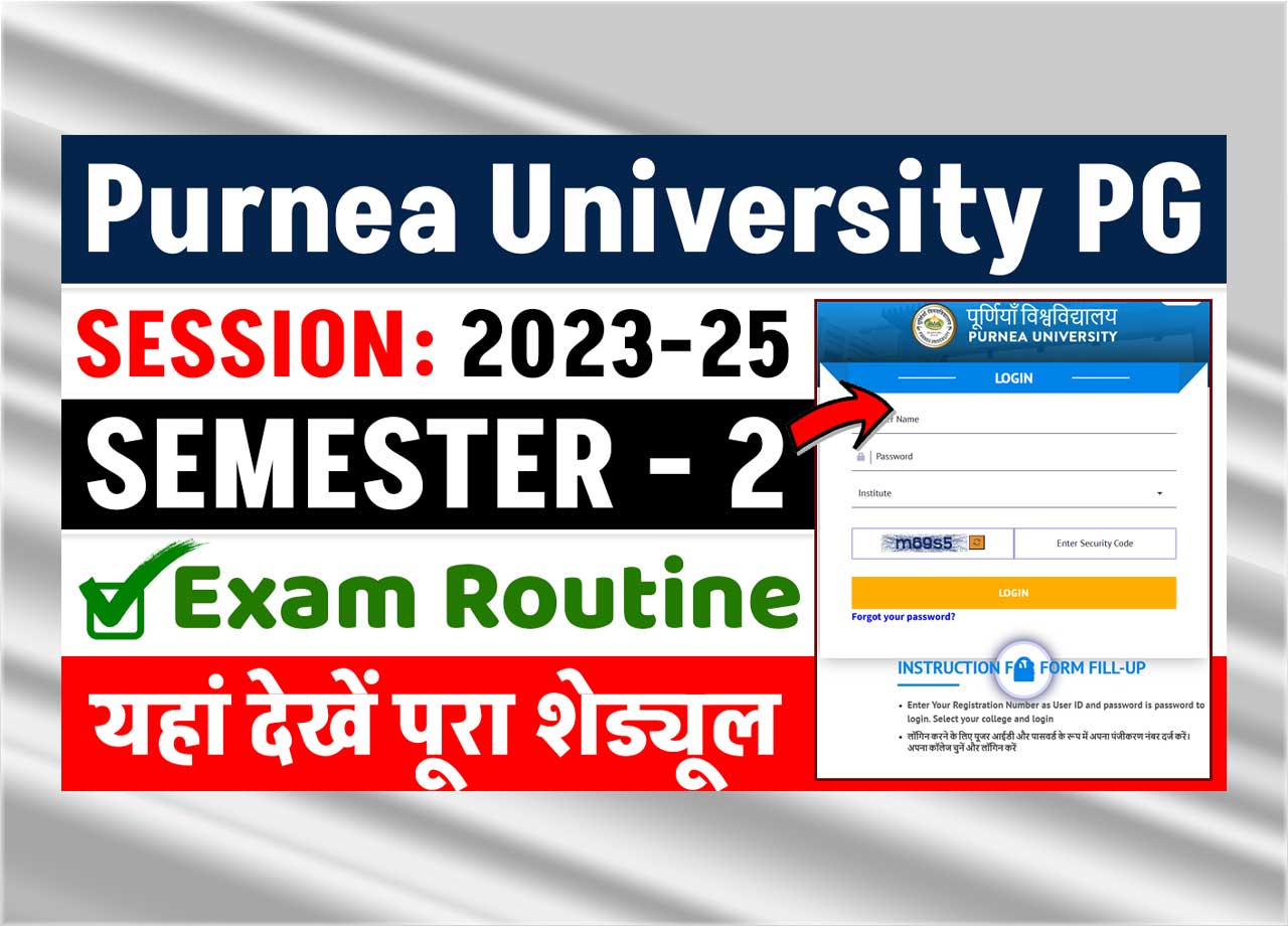 Purnea University PG 2nd Semester Exam 2025