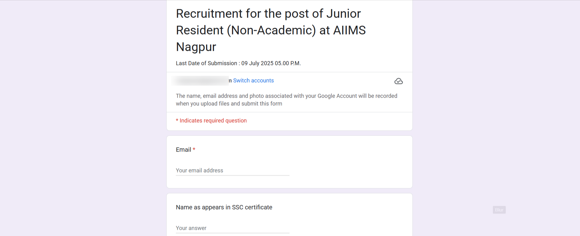 How to Apply Online for AIIMS Nagpur Junior Resident Recruitment 2025