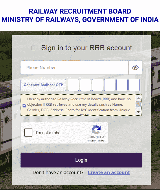 RRB NTPC Undergraduate Application Status 2025