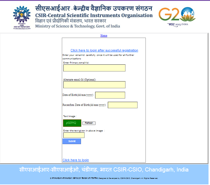 Chandigarh CSIR CSIO Scientist Recruitment 2025