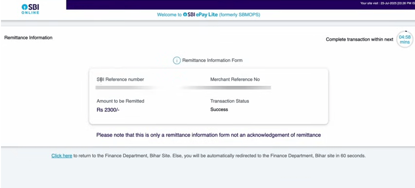 DL Online Apply After LL Official Website Screenshot.