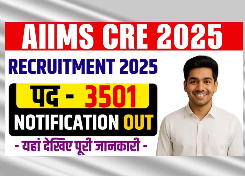 AIIMS CRE Recruitment 2025 Notification PDF Out