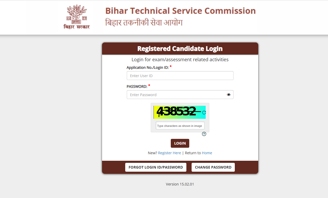BTSC Dresser Answer Key 2025 Official Website Screenshot.