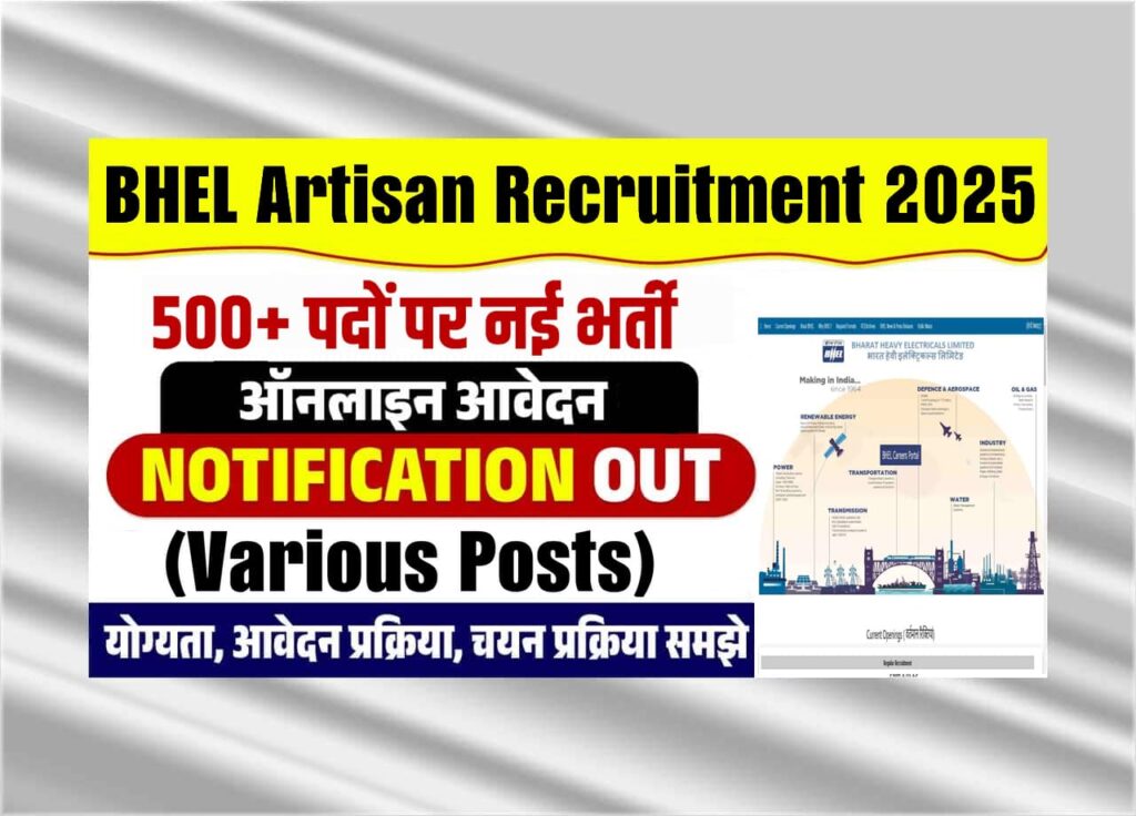 BHEL Artisan Recruitment 2025