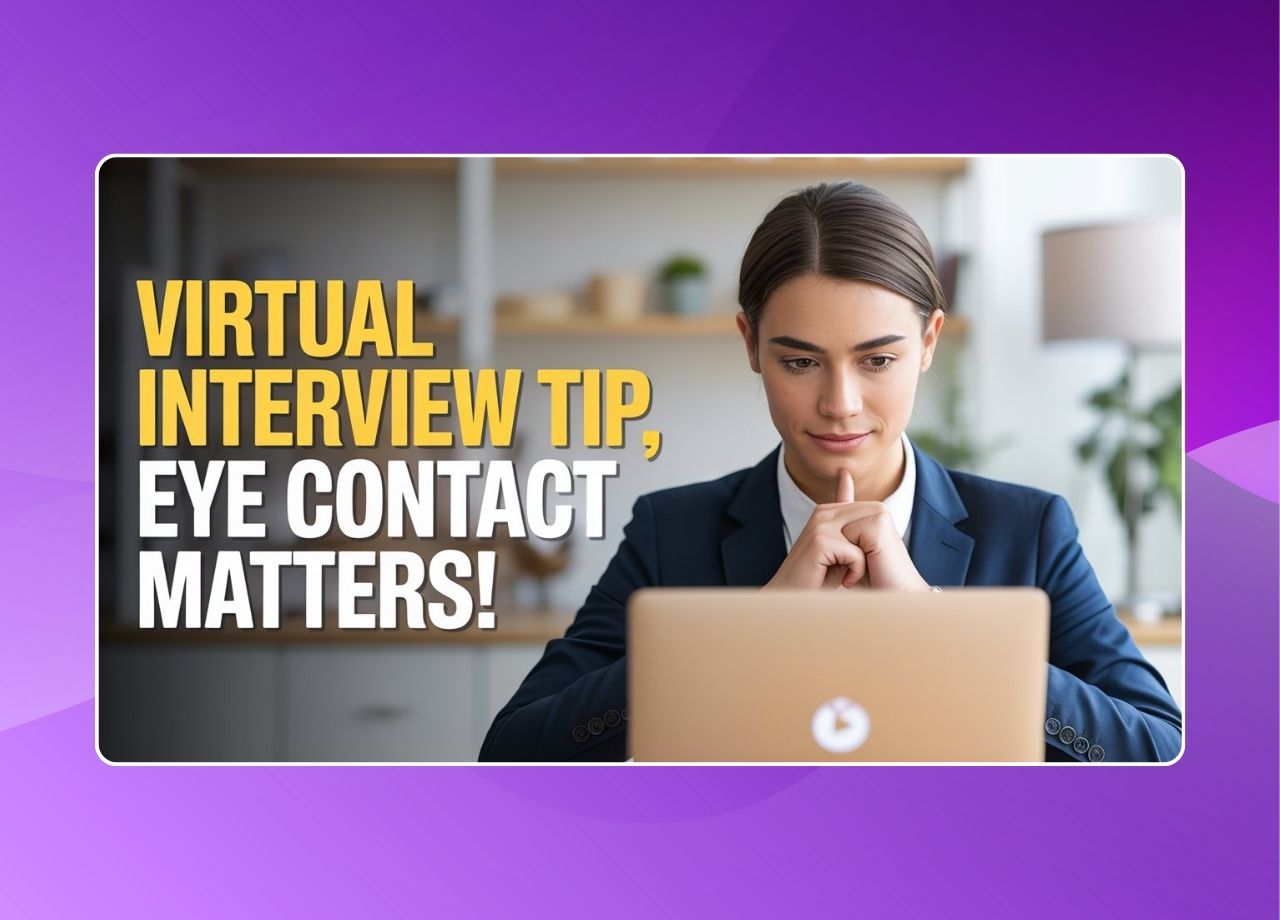 Eye Contact in Virtual Interview