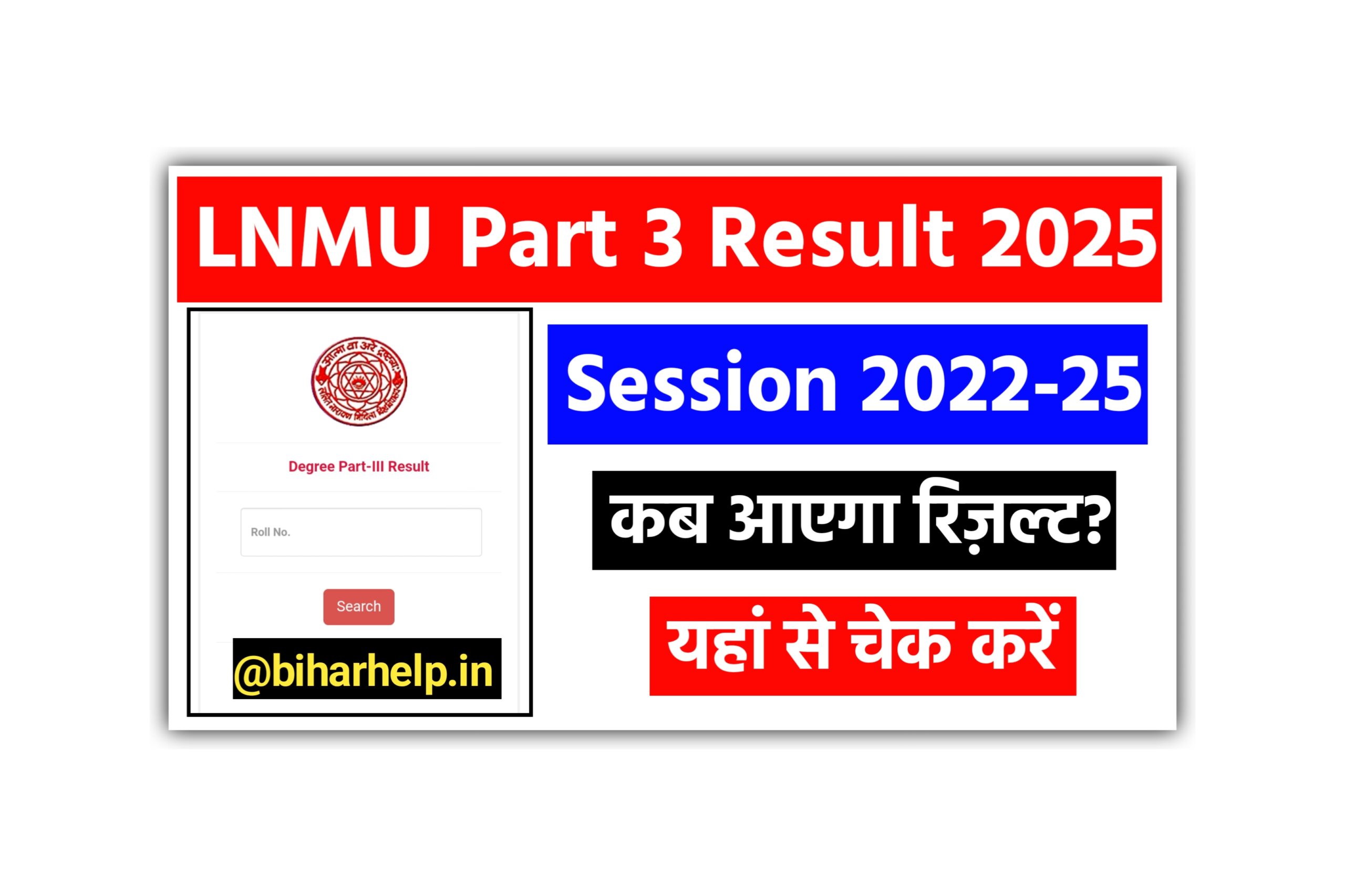 LNMU UG Part 3 Result 2025