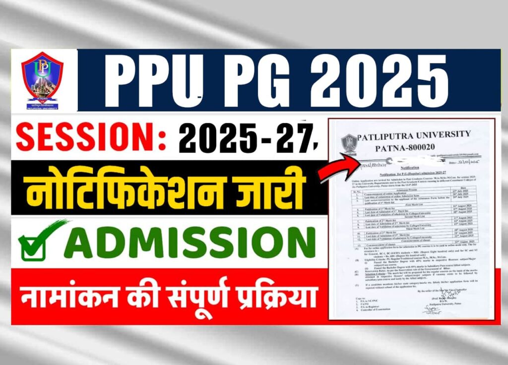 PPU PG Admission 2025: