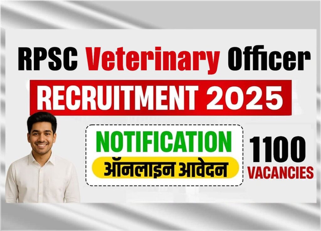 RPSC Veterinary Officer Recruitment 2025: