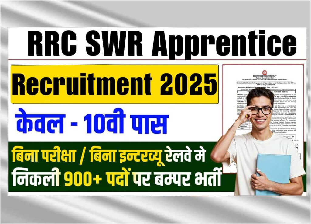 RRC SWR Apprentice Recruitment 2025: