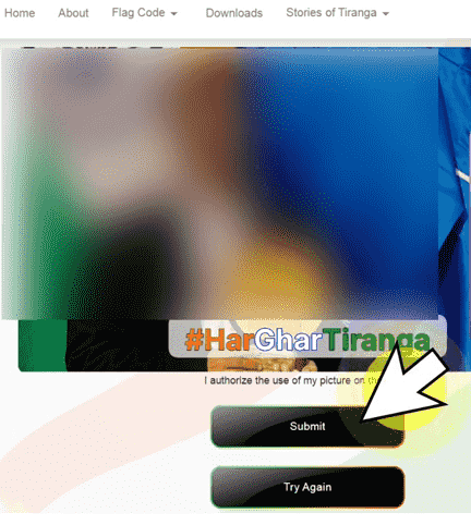 Har Ghar Tiranga Certificate Official Website Screenshot.