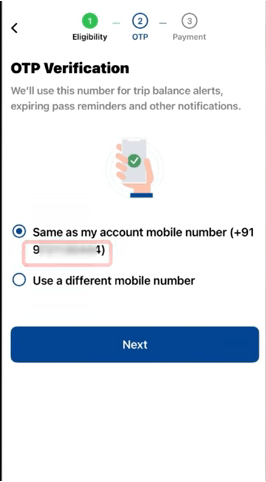 Fastag Annual Pass Apply Online Screenshot.