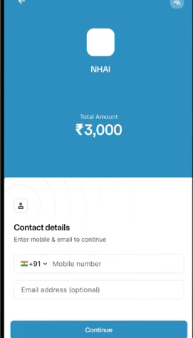 Fastag Annual Pass Apply Online Screenshot.