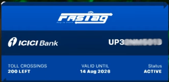 Fastag Annual Pass Apply Online Screenshot.