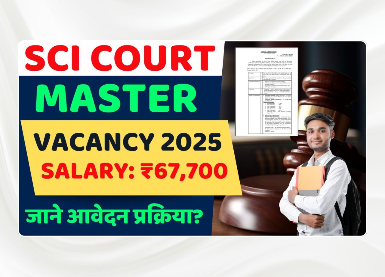SCI Court Master Vacancy 2025