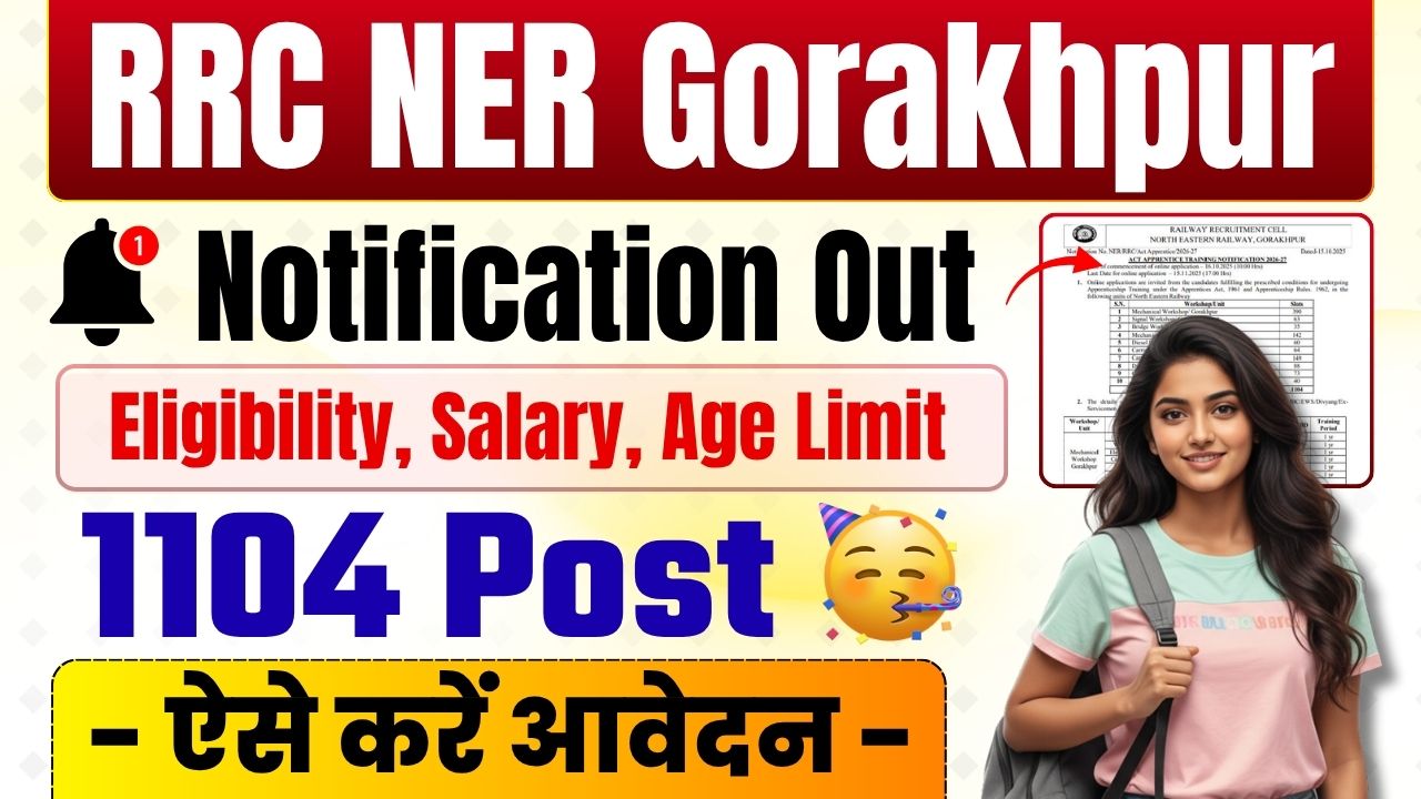 RRC NER Gorakhpur Recruitment 2025 