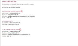 RRB Group D Exam City Intimation Slip 2025 PNB LBO Syllabus 2025 PDF Download