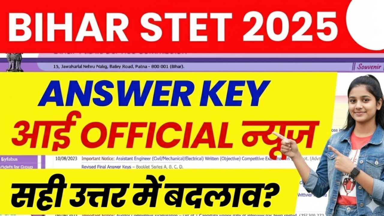 Bihar STET Answer Key 2025